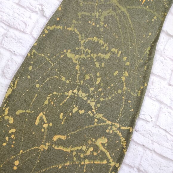 One of a Kind Zebra Dress Bleach Painted Reverse Dyed Bodycon Y2K Artcore Racer - Picture 7 of 12